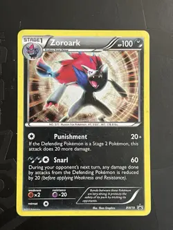 Zoroark BW19 Cosmos Holo Rare Black Star Promo Pokemon TCG MP - Image 3