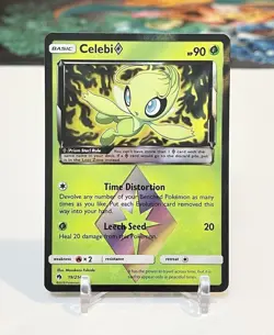 Celebi 19/214 Prism Star -Lost Thunder Ultra Rare Holo Pokemon Card- NM - Image 1