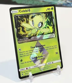 Celebi 19/214 Prism Star -Lost Thunder Ultra Rare Holo Pokemon Card- NM - Image 2