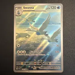 Pokemon - SWANNA - 110/086 - ILLUSTRATION RARE - S&V WHITE FLARE - Pack Fresh - Image 1