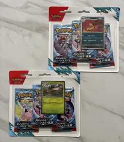 2x Pokemon Journey Together 3-Pack Blister Lot of 2 New Sealed Yanmega & Scrafty - Image 2