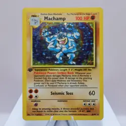 Pokemon TCG - Machamp 8/102 Base Set Holo Rare  WOTC 1999 - Image 2
