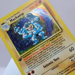 Pokemon TCG - Machamp 8/102 Base Set Holo Rare  WOTC 1999 - Image 4
