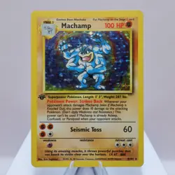 Pokemon TCG - Machamp 8/102 Base Set Holo Rare  WOTC 1999 - Image 5