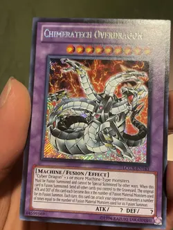 Yugioh Chimeratech Overdragon LCGX-EN183 Secret Rare NM - Image 2