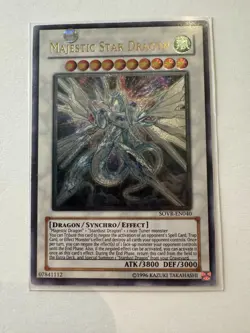 YUGIOH Majestic Star Dragon Ultimate Rare UNL Edition SOVR-EN040 - Image 1