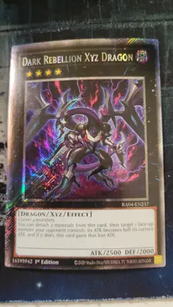 Dark Rebellion Xyz Dragon 1st Edition Platinum Secret Rare RA04-EN237 Yu-Gi-Oh! - Image 2