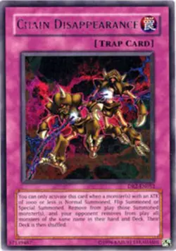 Yugioh! LP Chain Disappearance - DR2-EN052 - Rare - Unlimited Edition Lightly Pl - Image 1