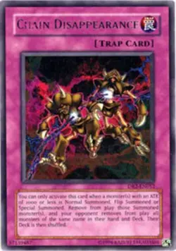 Yugioh! LP Chain Disappearance - DR2-EN052 - Rare - Unlimited Edition Lightly Pl - Image 2