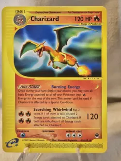 Pokémon TCG Charizard Expedition Base Set Rare Card 40/165 - Image 1