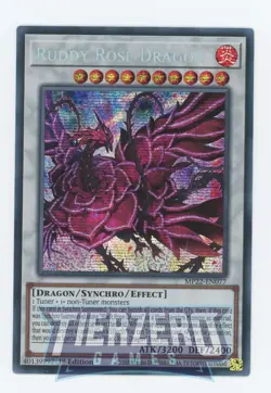 Yugioh MP22-EN077 Ruddy Rose Dragon Prismatic Secret Rare 1st Edition Near Mint - Image 2