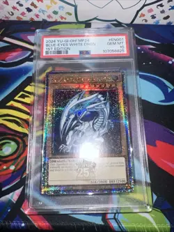 PSA 10 Yu-Gi-Oh! Blue-Eyes White Dragon MP24-EN001 Quarter Century - Image 1