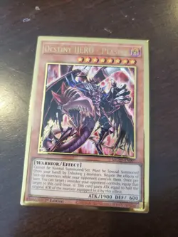 Yugioh! Destiny HERO - Plasma - MGED-EN007 - Premium Gold Rare - 1st Edition Nea - Image 5