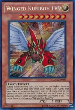 Winged Kuriboh LV9 - LCGX-EN043 - Secret Rare Unlimited New Legendary - Image 1