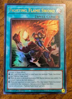 Fighting Flame Sword MZMI-EN008 1st Edition Near Mint Yu-Gi-Oh! - Image 1