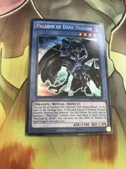 DRL2-EN018 Paladin Of Dark Dragon Secret Rare 1st Edition Yugioh Card Sleeved NM - Image 5