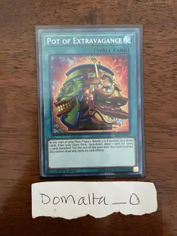 Yugioh Pot Of Extravagance SAST-EN067 Secret Rare 1st Edition NM/VLP - Image 1