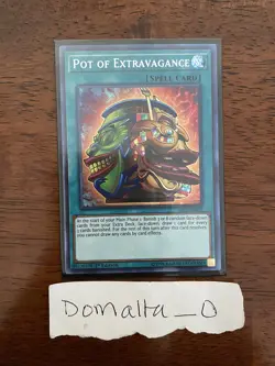 Yugioh Pot Of Extravagance SAST-EN067 Secret Rare 1st Edition NM/VLP - Image 2