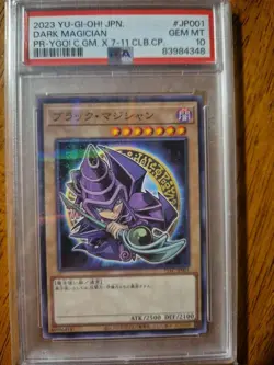 PSA 10 GEM MT 2023 Yu-Gi-Oh! Japanese 711C-JP001 Dark Magician 7-Eleven Collab. - Image 1