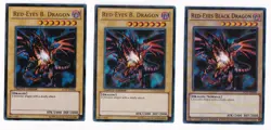 X3 Red-Eyes Black Dragon LC01-EN006 Yu-Gi-Oh! Legendary Collection - Image 3