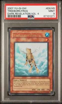 Yugioh Treeborn Frog Dark Revelation Vol.4 DR04-EN145 Ultra Rare PSA 9 - Image 3