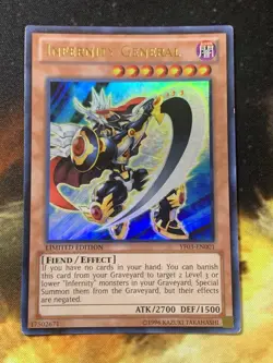 Yugioh Infernity General YF03-EN001 Limited Edition Ultra Rare Near Mint - Image 2