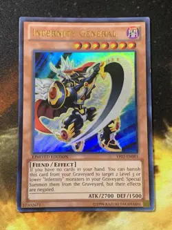 Yugioh Infernity General YF03-EN001 Limited Edition Ultra Rare Near Mint - Image 7