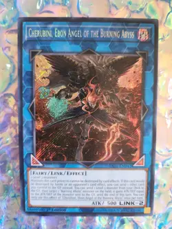 NM Secret Rare Cherubini, Ebon Angel Of The Burning Abyss RA01-EN042 Yugioh - Image 5