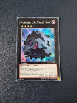 Number 85: Crazy Box - NUMH-EN033 Super Rare 1st Edition Yugioh LP - Image 1
