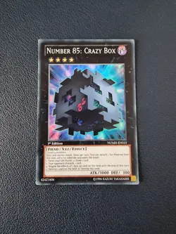 Number 85: Crazy Box - NUMH-EN033 Super Rare 1st Edition Yugioh LP - Image 3