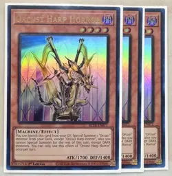 Yugioh! 3x Orcust Harp Horror BLTR-EN071 Ultra Rare 1st Ed NM - Image 2