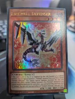 YuGiOh! Firewall Defenser CYAC-EN001 Ultra Rare 1st Ed - Image 1