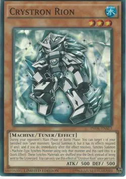 Crystron Rion - INOV-ENSE3 - Super Rare - Limited Edition - Yugioh - Image 1