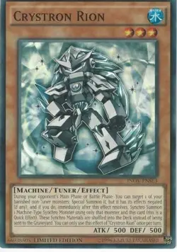 Crystron Rion - INOV-ENSE3 - Super Rare - Limited Edition - Yugioh - Image 2
