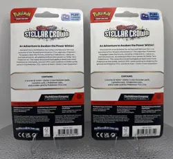 Pokemon TCG Scarlet & Violet Stellar Crown Checklane Blister Packs SV07 w/ Swirl - Image 2