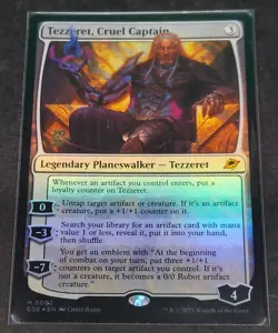 ** Tezzeret, Cruel Captain PRERELEASE FOIL STAMPED ** [NM] MTG HARD TO FIND 2025 - Image 1