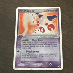 Pokémon TCG Mr Mime Ex 11/112 DMG READ DESCRIPTION - Image 7