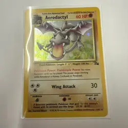 Pokémon Cards Vtg Gyrados base set Fossil holo Lot Articuno Zapdos Aerodactyl 4 - Image 4
