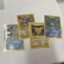 Pokémon Cards Vtg Gyrados base set Fossil holo Lot Articuno Zapdos Aerodactyl 4 - Image 8