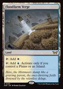 Floodfarm Verge #259 Rare Land MTG Duskmourn: House of Horror NM English - Image 1