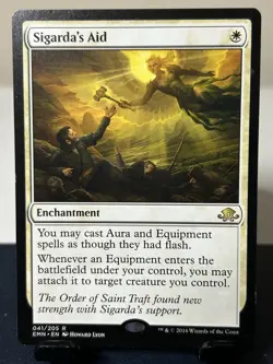 MTG: Sigarda's Aid Eldritch Moon Regular White Rare Enchantment 041 - Image 1