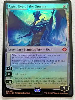 Ugin, Eye of the Storms Tarkir: Dragonstorm Foil MTG, Near Mint - Image 1