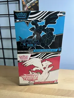 Pokemon Black Bolt and White Flare Elite Trainer Box ETB Set W01 Sealed - Image 1
