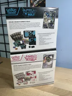 Pokemon Black Bolt and White Flare Elite Trainer Box ETB Set W01 Sealed - Image 2