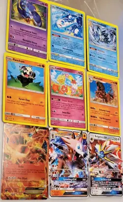 Pokémon Sun and Moon Guardians Rising -10 Cards.Finally Opened Charizard Hp180 + - Image 10