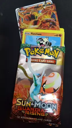 Pokémon Sun and Moon Guardians Rising -10 Cards.Finally Opened Charizard Hp180 + - Image 11