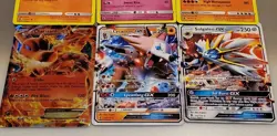 Pokémon Sun and Moon Guardians Rising -10 Cards.Finally Opened Charizard Hp180 + - Image 7