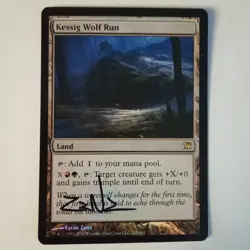Magic The Gathering - 1x Signed Foil Kessig, Wolf Run (mtg) Innistrad - Image 1
