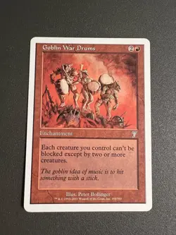 MTG Goblin War Drums Seventh Edition 194/350 Regular Uncommon MP Red - Image 1