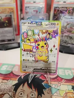 Pikachu EX 219/191 Ultra Rare Surging Sparks NEAR MINT Pokemon Card - Image 11